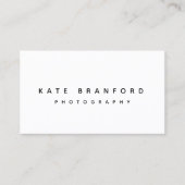 白モダンミニマルプロフェッショナル 名刺 (正面)