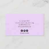 白モダンミニマル大理石 名刺 (裏面)