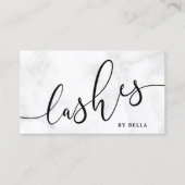 白モダンミニマル大理石 名刺 (正面)