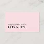 白モダンミニマル淡い色のバラ美しい ロイヤリティカード (正面)