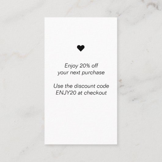 白モダンミニマル色お世話になっております 名刺 (裏面)