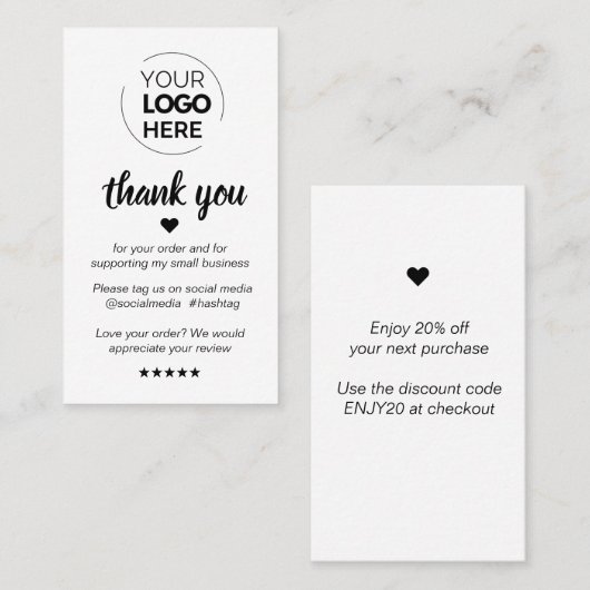 白モダンミニマル色お世話になっております 名刺 (正面/裏面)