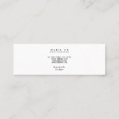 白モダンミニマル色写真広場 スキニー名刺 (裏面)