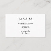 白モダンミニマル色写真広場 名刺 (裏面)