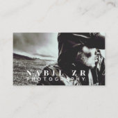 白モダンミニマル色写真広場 名刺 (正面)