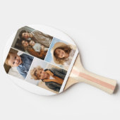 白モダンミニマル4フォトコラージュ – Chunky文字 卓球ラケット (横)