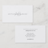 白モダンモノグミニマルラム 名刺 (正面/裏面)