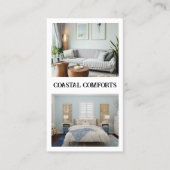 白モダン休レンタルQRコード 名刺 (正面)