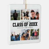 白モダン写真丁合卒業記念 セラミックオーナメント (右)