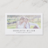 白モダン写真家の写真 名刺 (正面)