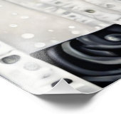 白モダン冬狼 フォトプリント            (角)