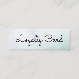 白モダン勾配美しいサロン ロイヤリティカード