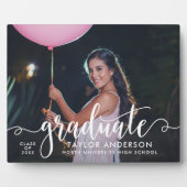 白モダン台大学院写真卒業 フォトプラーク (正面)