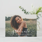 白モダン台大学院写真卒業 招待状 (スタンド正面)