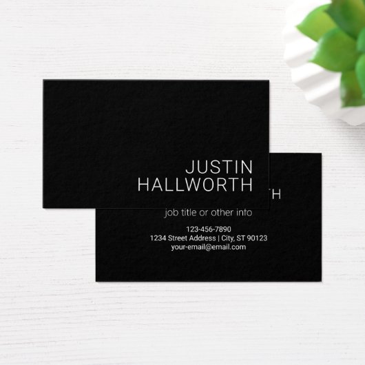 白モダン名またはその他の文字（黒） (デスク)