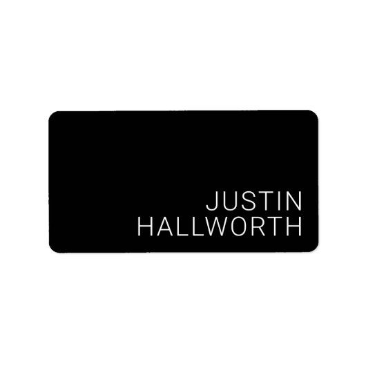 白モダン名またはその他の文字（黒） ラベル (正面)