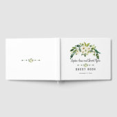 白モダン咲きフローラウェディングプランナー ゲストブック (全面)