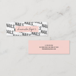 白モダン大理かわいらし石黒赤面ピンク爪、 ネイル スキニー名刺