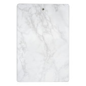 白モダン大理石とピンクブロックパーソナライズされた ミニクリップボード (裏面)