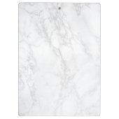 白モダン大理石と黒ブロックパーソナライズされた クリップボード (裏面)