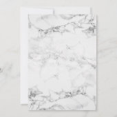 白モダン大理石グラデーションゲイ結婚ズ 招待状 (裏面)