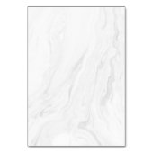 白モダン大理石バラ金ゴールドスクリプ結婚トの場所 テーブルナンバー (裏面)