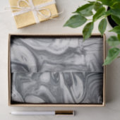 白モダン大理石パターン 薄葉紙 (ギフト)