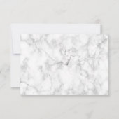 白モダン大理石 サンキューカード (裏面)