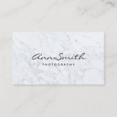 白モダン大理石 名刺 (正面)