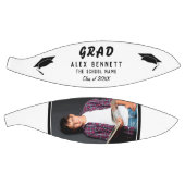 白モダン学院名/卒業写真 バスケットボール (パネル)