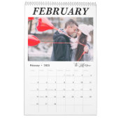 白モダン家写真集2023 カレンダー (2月 2023)