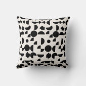 白モダン幾何エレガント部部族 クッション (裏面)