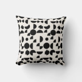 白モダン幾何エレガント部部族 クッション (正面)