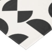 白モダン幾何エレガント部部族 テーブルクロス (アングル)