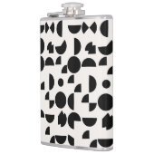 白モダン幾何エレガント部部族 フラスク (左)