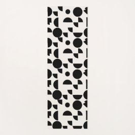 白モダン幾何エレガント部部族 ヨガマット