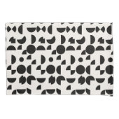 白モダン幾何エレガント部部族 枕カバー (正面左)