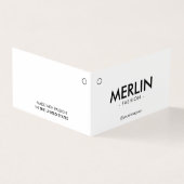 白モダン折り畳み衣料つるラベル (外部)