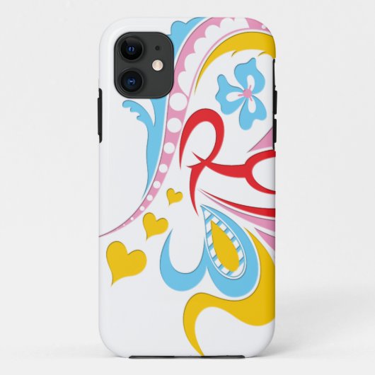 白モダン抽象芸術 Case-Mate iPhoneケース (裏面)