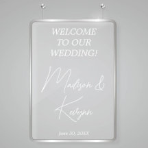 白モダン文字カップル名の結婚歓迎