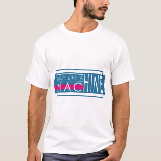 白モダン文字タイポグラフィデザイン Tシャツ (正面)