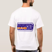 白モダン文字タイポグラフィデザイン Tシャツ (裏面)