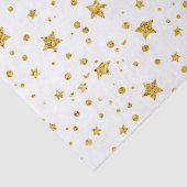 白モダン星と金ゴールド星 薄葉紙 (詳細)