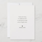 白モダン書結婚道 サンキューカード (裏面)