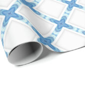 白モダン格子 ラッピングペーパー (ロールコーナー)