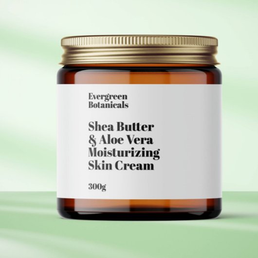 白モダン水防止化粧品瓶ラベル ペットボトルラベル