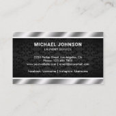 白モダン洗機洗濯サービス 名刺 (裏面)