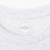 白モダン灰色と黒 |名カッコいい前&モノグラム ラベル (貼付)