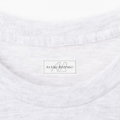 白モダン灰色と黒 |名カッコいい前&モノグラム ラベル (貼付)