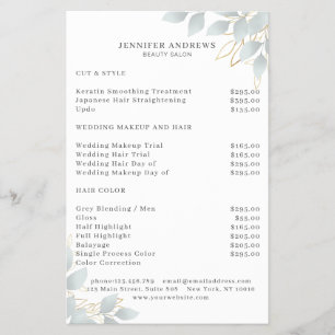 白モダン灰色チラシ チラシ